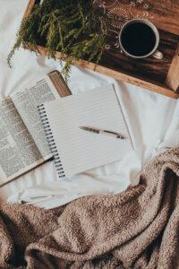 journaling can be calming and clear for your mind