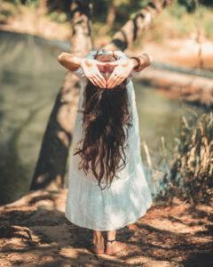 Meditate while walking in nature