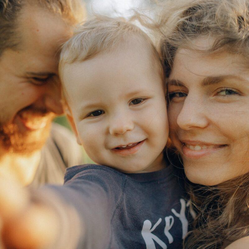 parents bonding with child